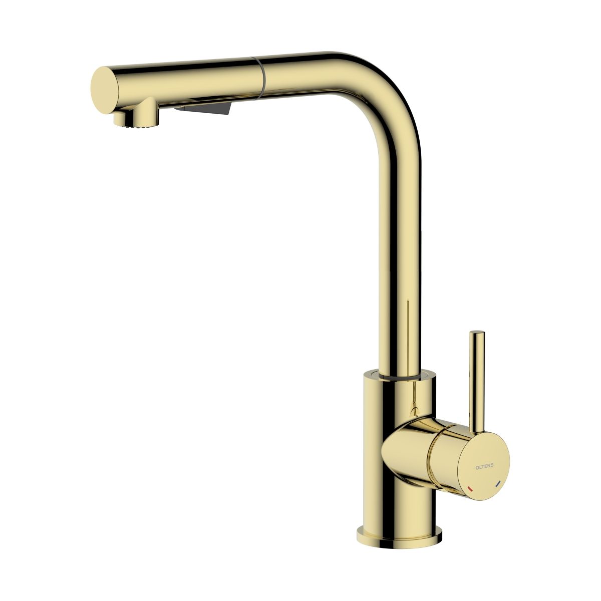 Oltens Myvat mitigeur de cuisine sur pied doré brillant 35205800