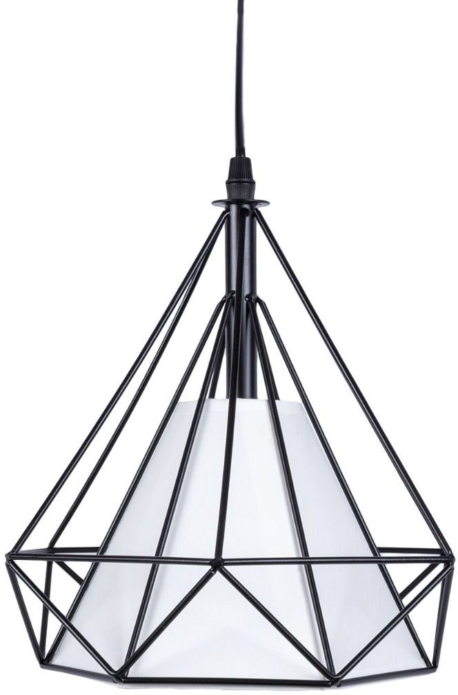 Abigali Diamond lampe suspendue 1x40 W blanc-noir CHNR-E27