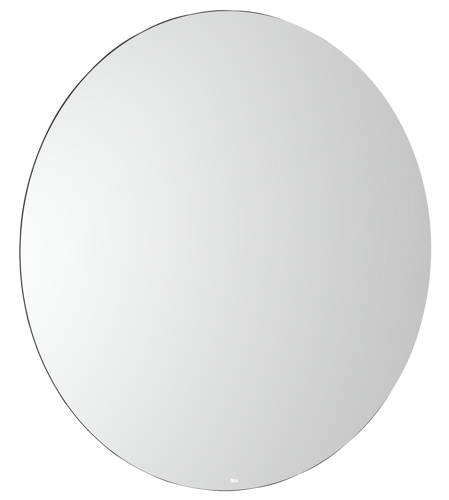 Roca Luna miroir 80x80 cm circulaire avec éclairage chrome A812401000