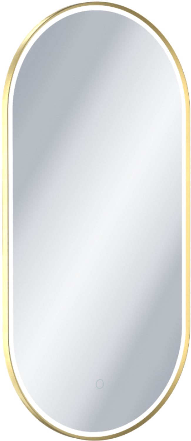 Excellent Corido miroir 50x100 cm ovale avec éclairage oui doré DOEX.CO100.050.GL