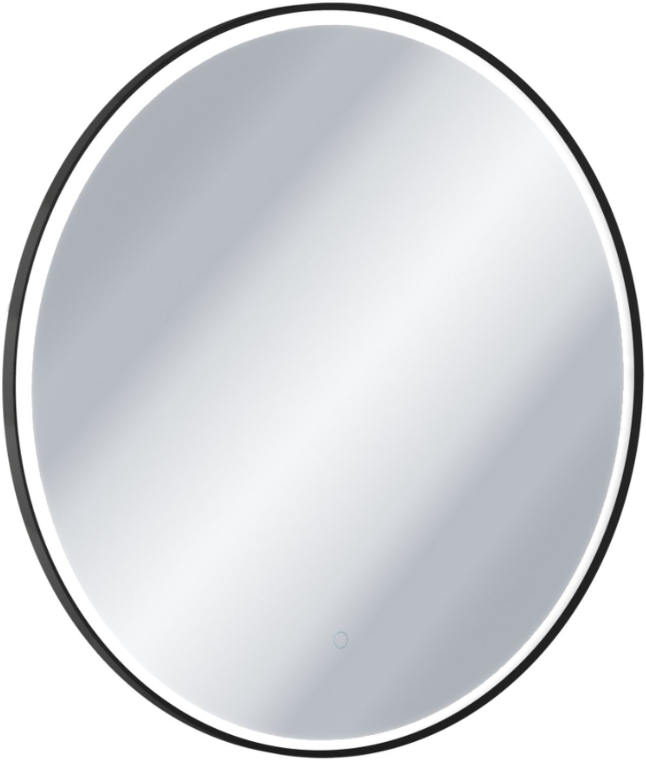 Excellent Corido miroir 80x80 cm circulaire avec éclairage avec tapis chauffant noir DOEX.CO080.BL