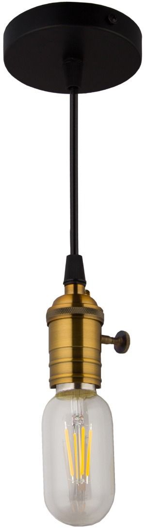 Abigali Edison lampe suspendue 1x40 W noir-laiton ZA-2