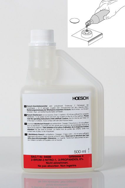 Hoesch produit nettoyant pour baignoires, receveurs et cabines 500 ml 6923