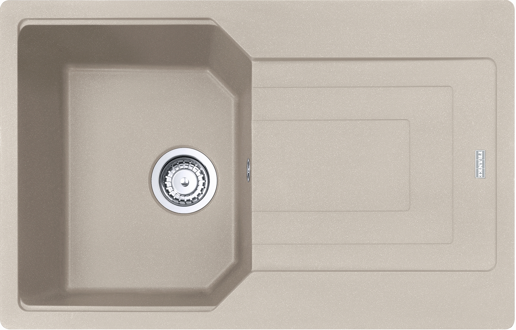 Franke Urban évier en granit 78x50 cm beige 114.0687.274