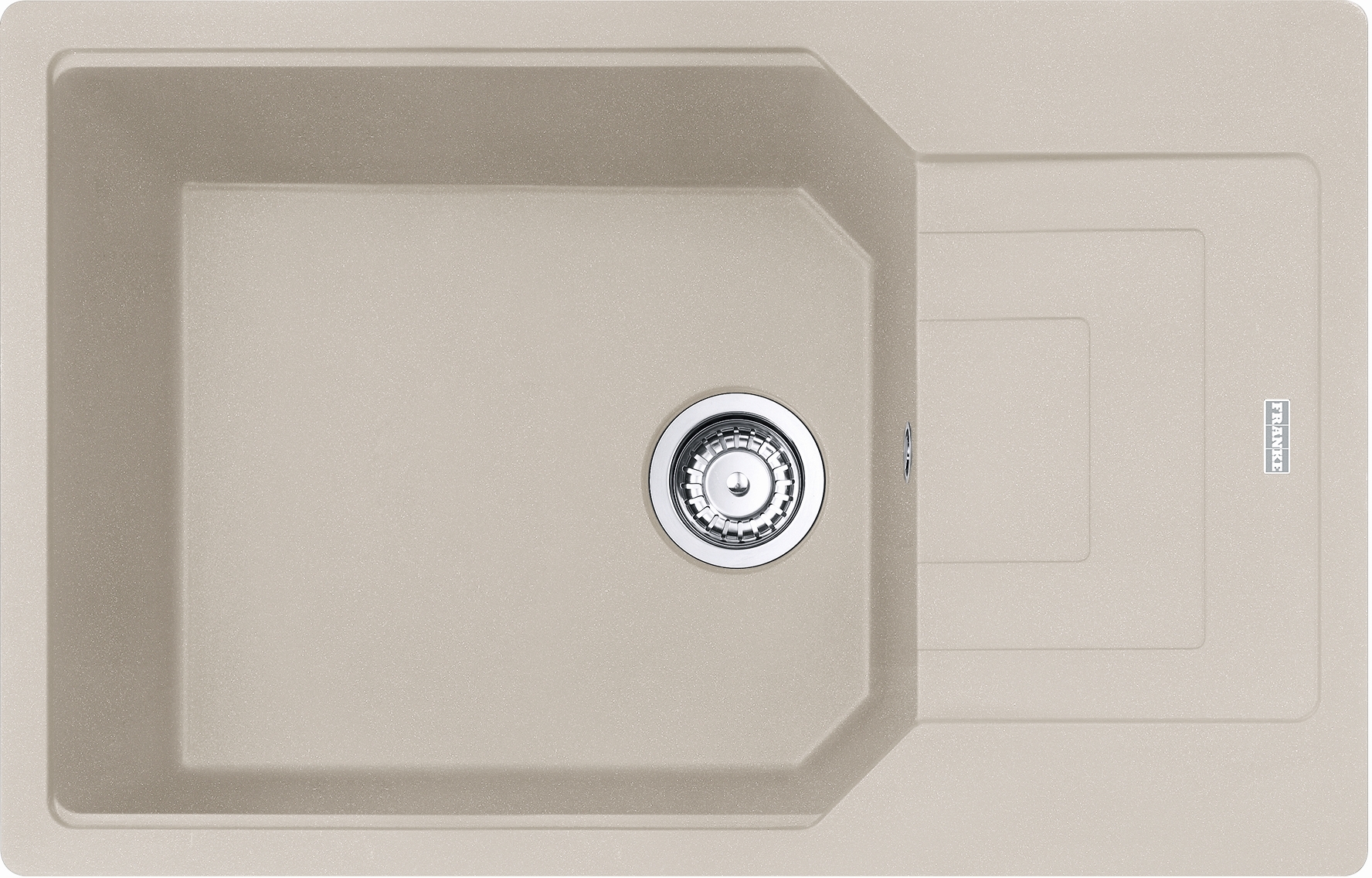 Franke Urban évier en granit 78x50 cm beige 114.0687.276
