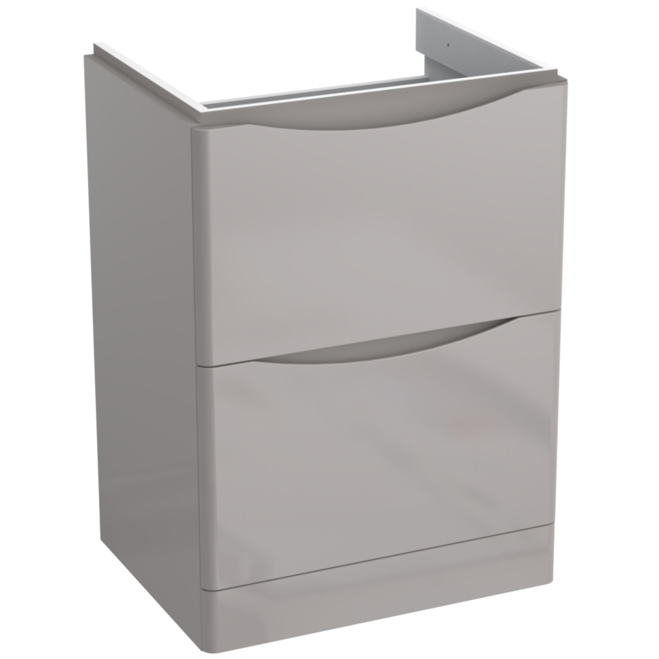 Strama Austin armoire 58.6x44.6x81.7 cm sous-lavabo sur pied gris 11.102.04