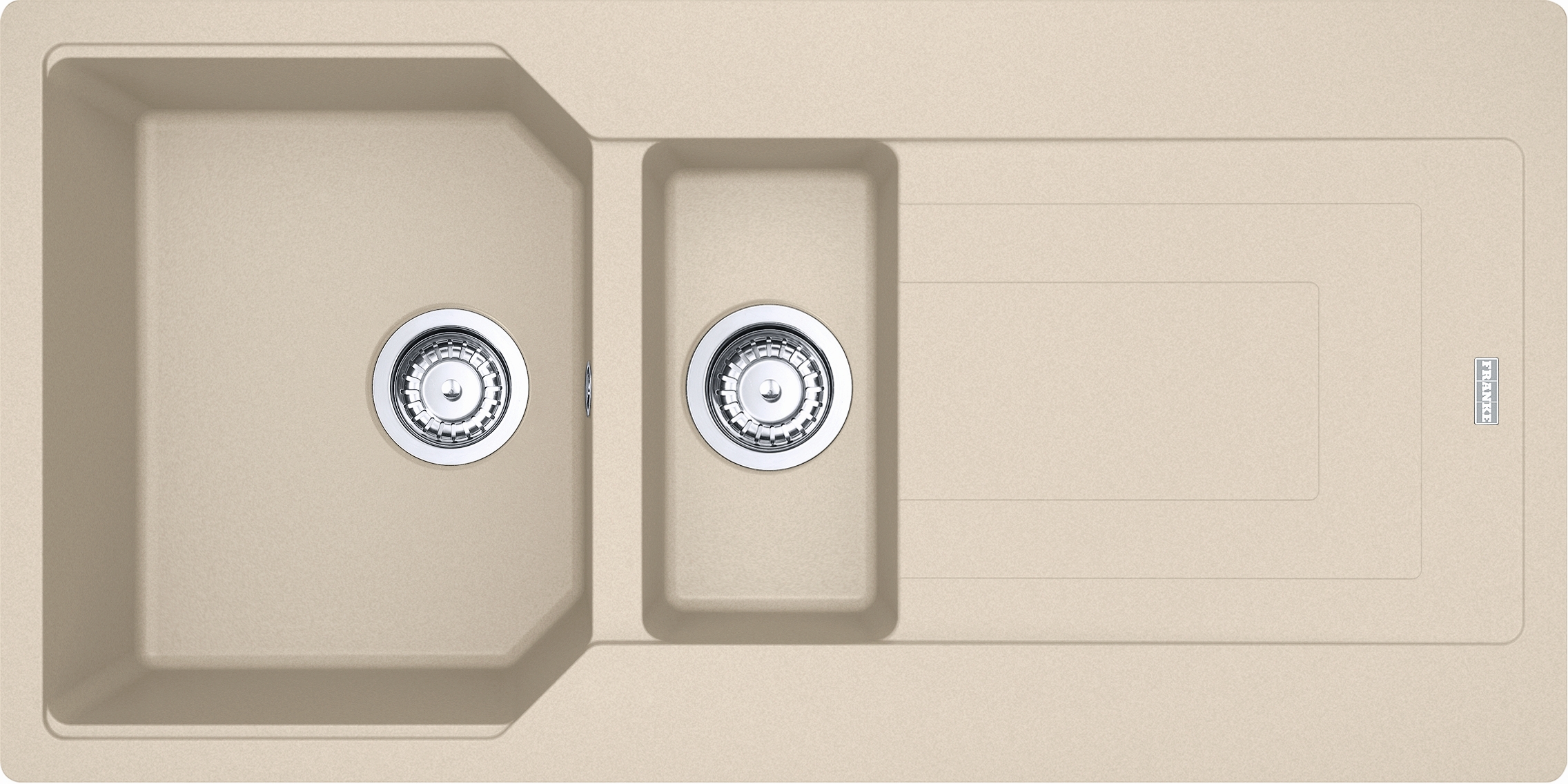 Franke Urban évier en granit 100x50 cm beige 114.0687.304
