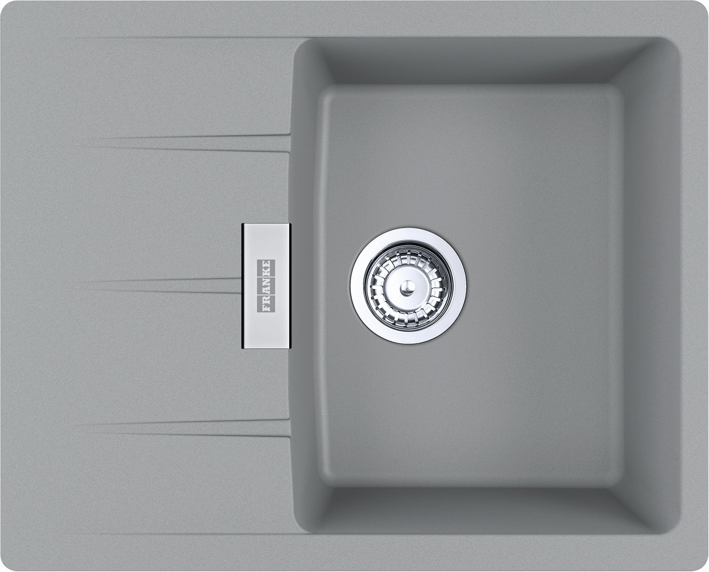 Franke Centro évier en granit 62x50 cm gris/graphite/onyx 114.0687.315