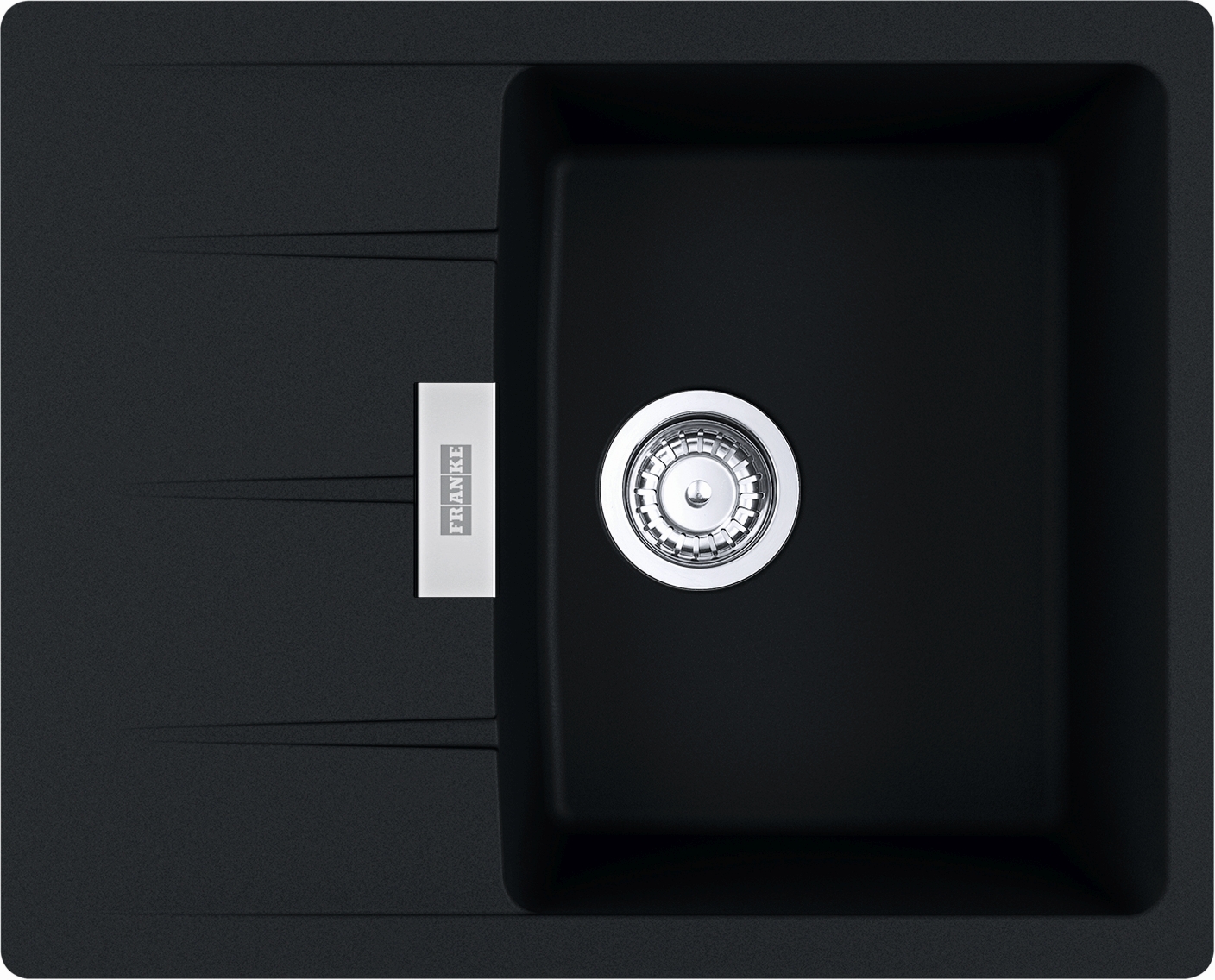 Franke Centro évier en granit 62x50 cm gris/graphite/onyx 114.0687.316