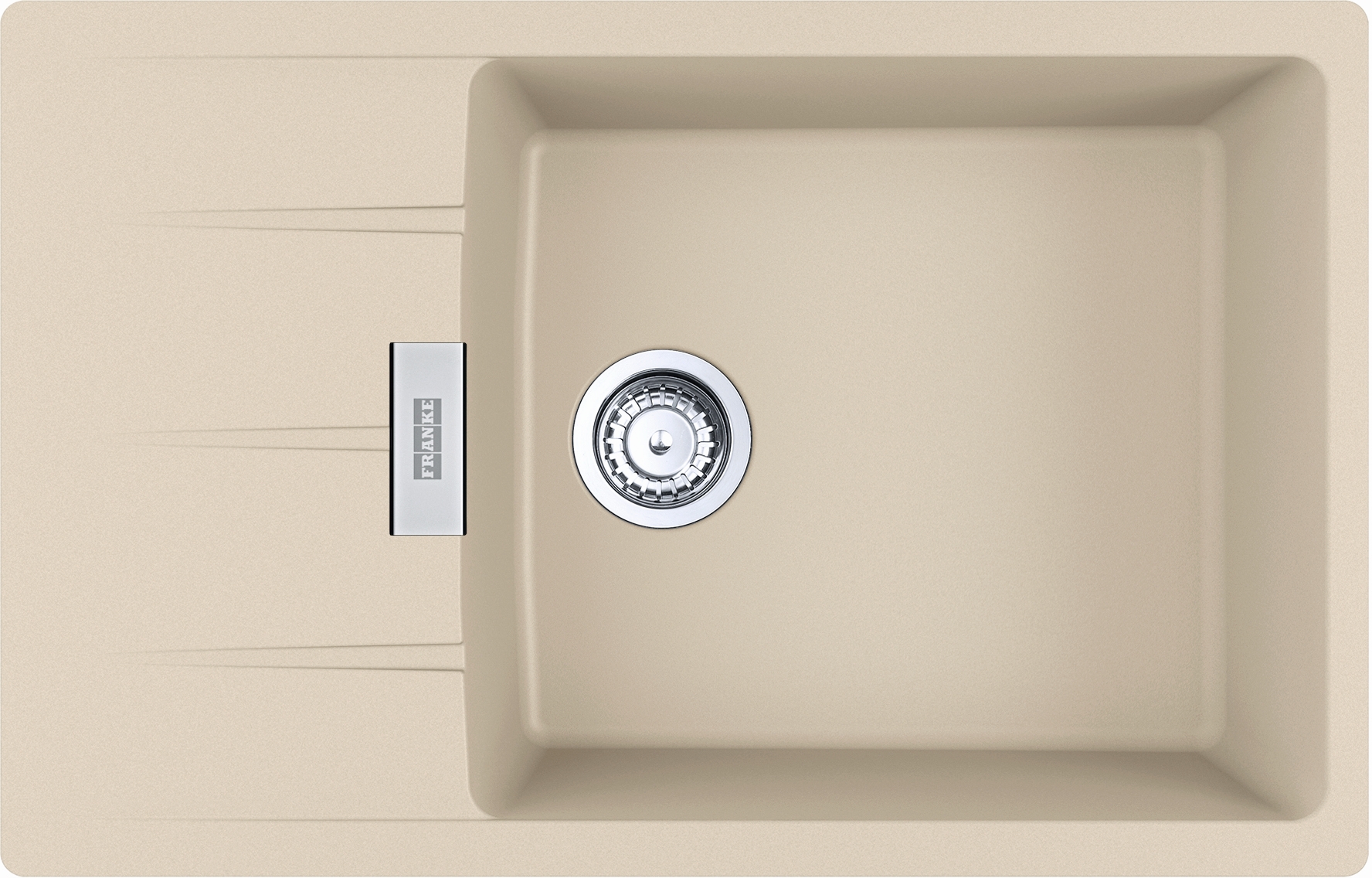 Franke Centro évier en granit 78x50 cm beige 114.0687.324