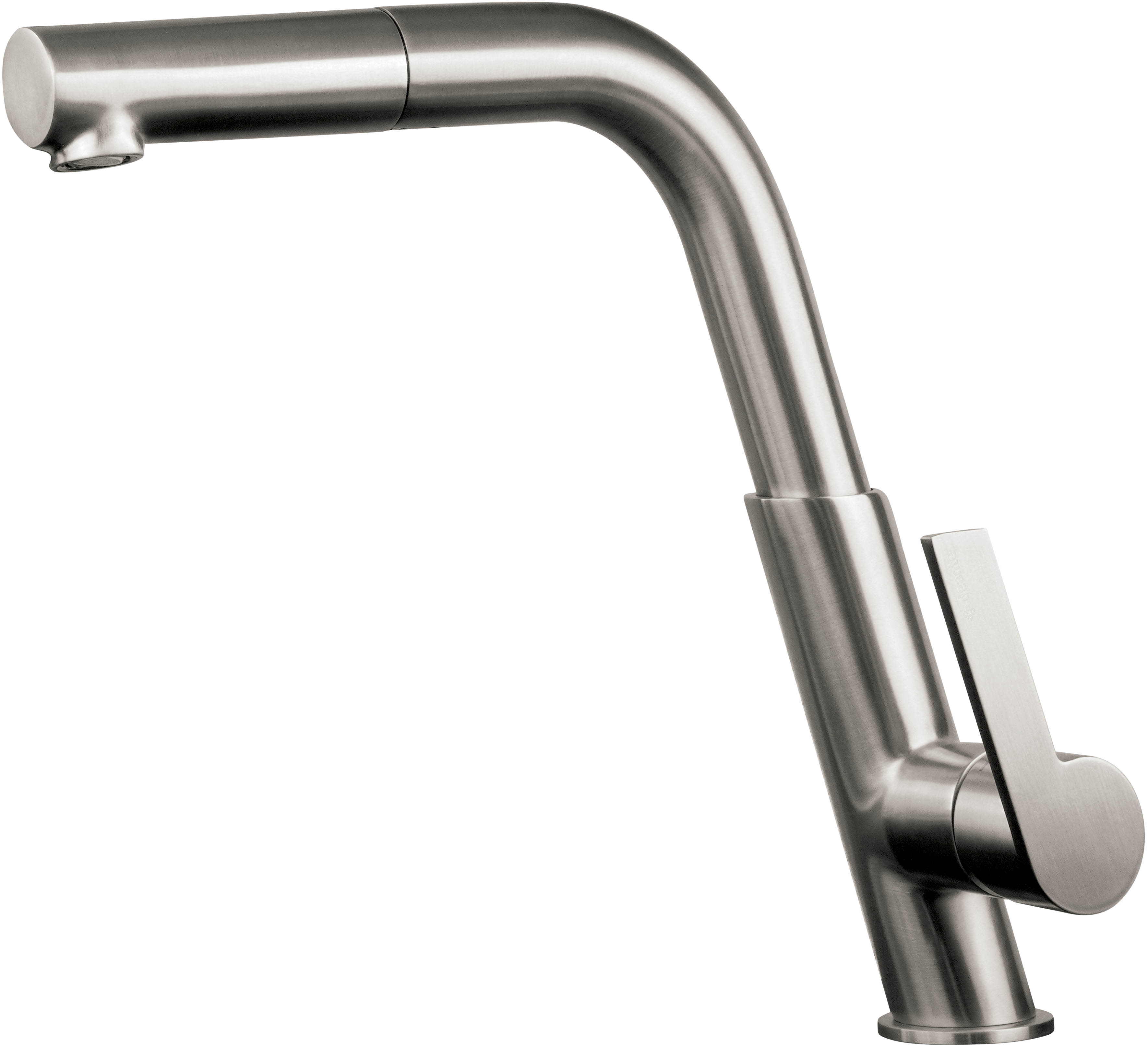 Deante Silia mitigeur de cuisine sur pied acier inoxydable BQS_F73M