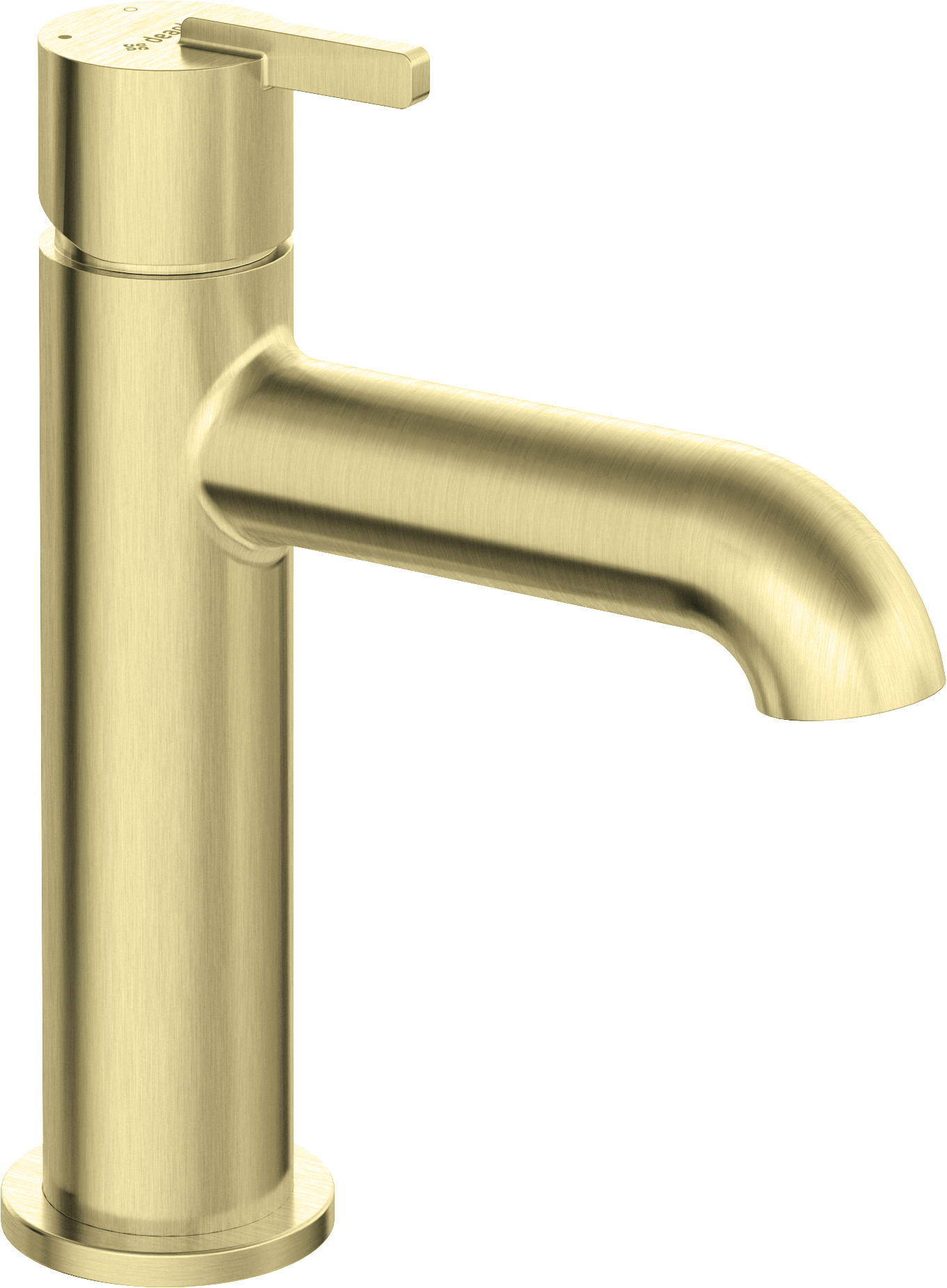 Deante Silia mitigeur de lavabo sur pied doré BQSR20M