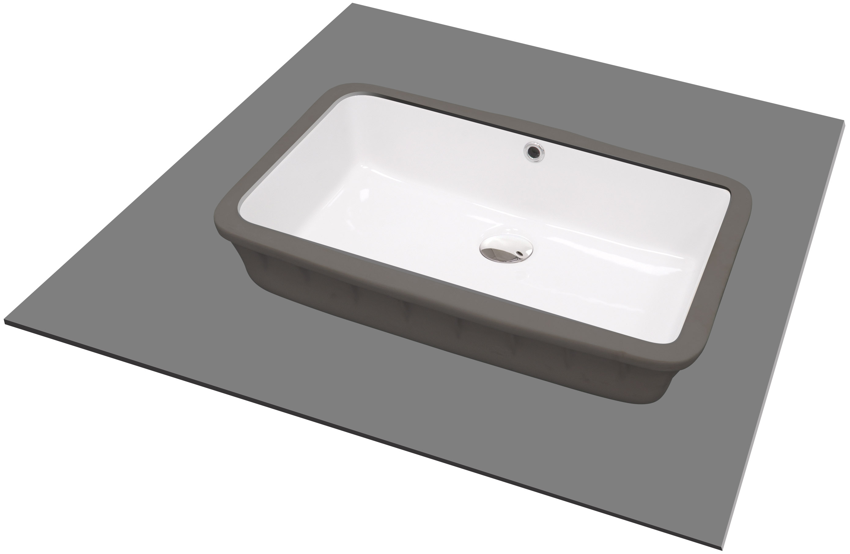 Deante Temisto lavabo 50x30 cm rectangulaire sous plan blanc CDT_6U5U