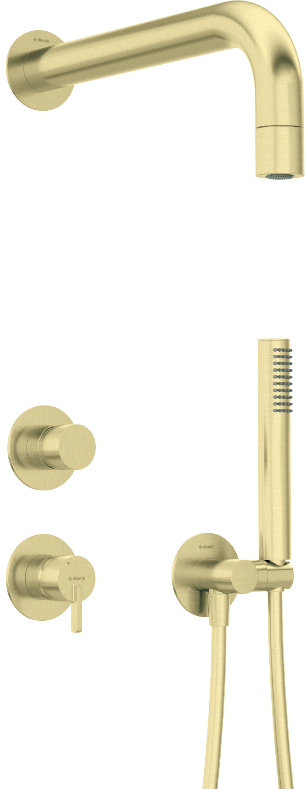 Deante Silia ensemble de douche encastré doré NQSR9XK