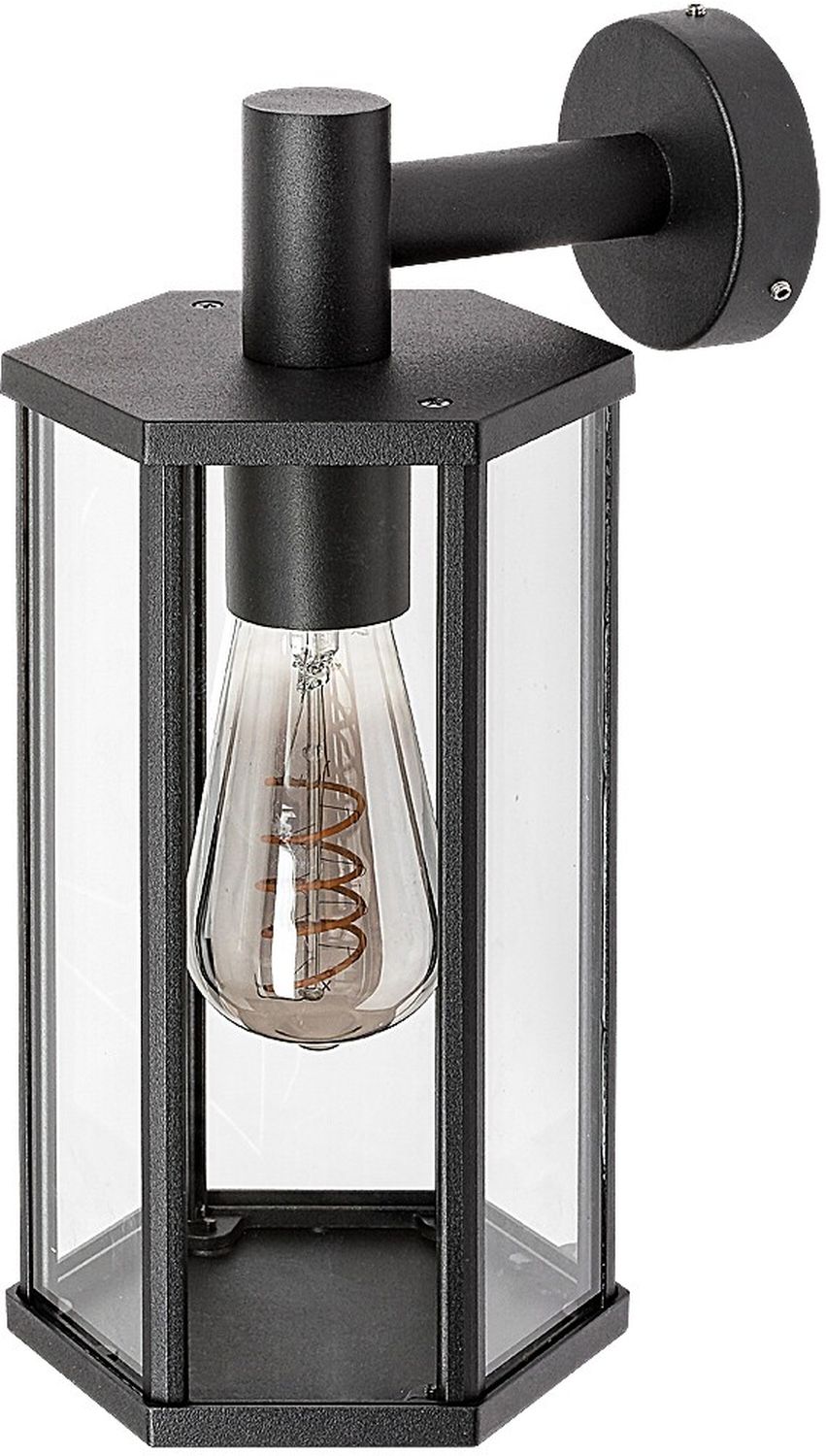 Rabalux Dubrovnik applique murale extérieure 1x40 W noir-transparent 7238