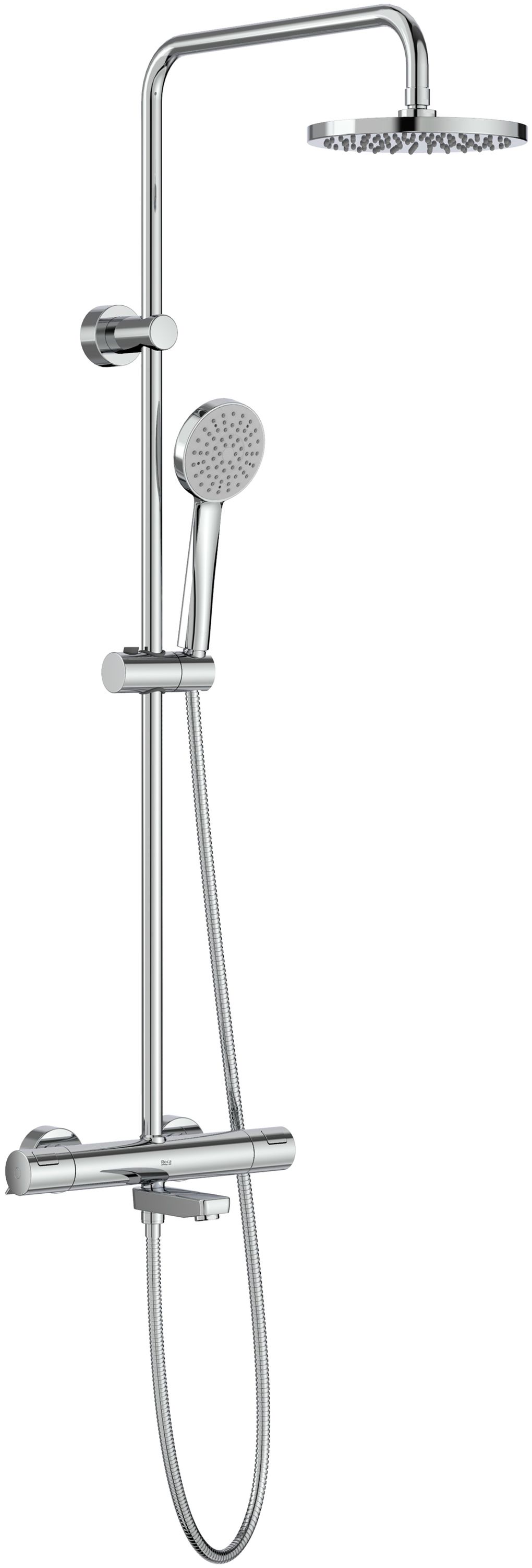 Roca Victoria ensemble de douche mural avec thermostat chrome A5A2H18C00