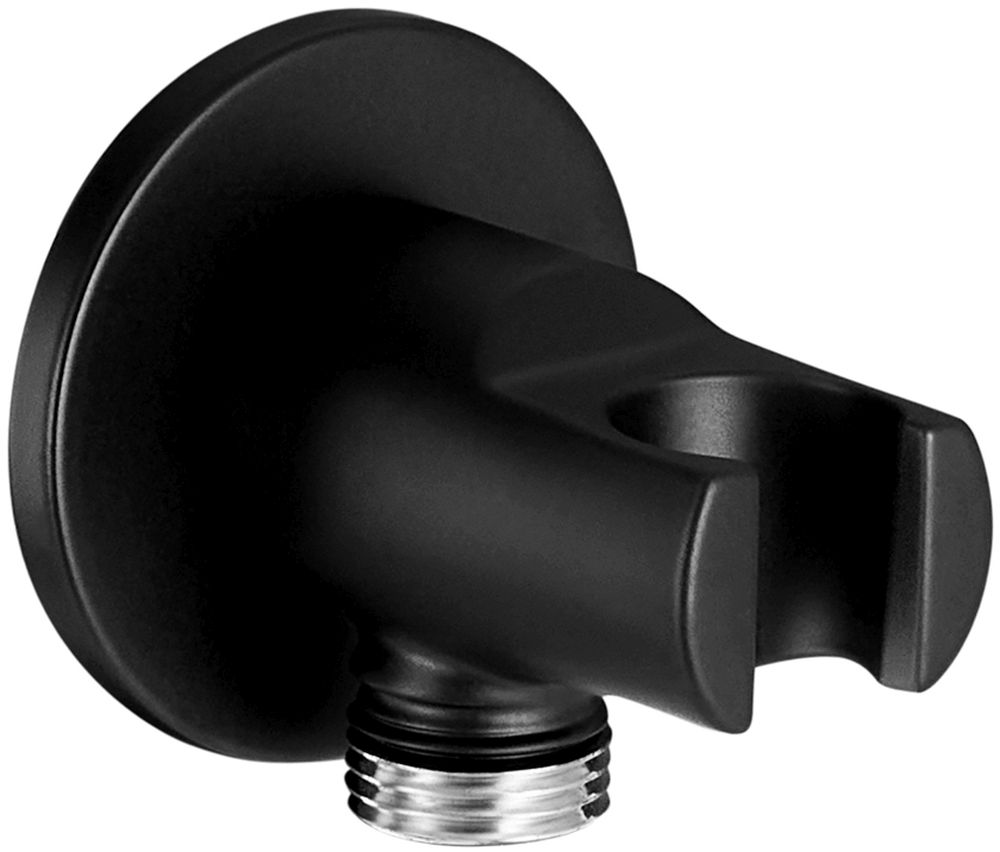 Roca raccord coudé avec support noir A5B5250NB0