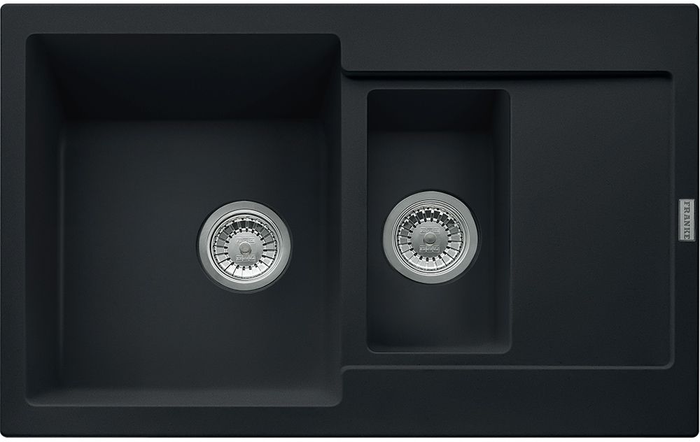 Franke Maris évier en granit 78x50 cm noir 114.0675.991