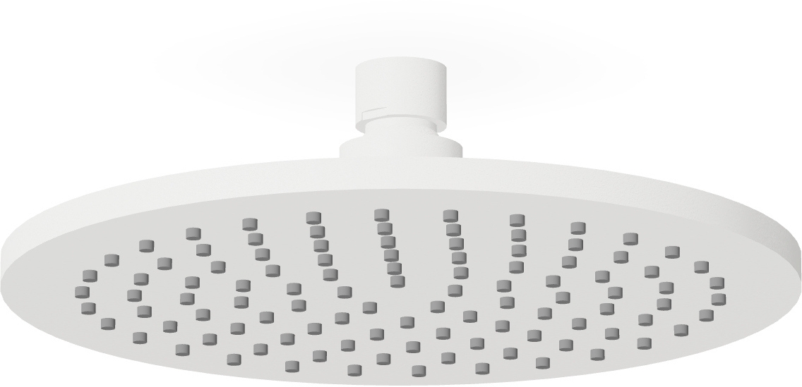Zucchetti douche à effet de pluie 20x20 cm ronde blanc Z94265.W1