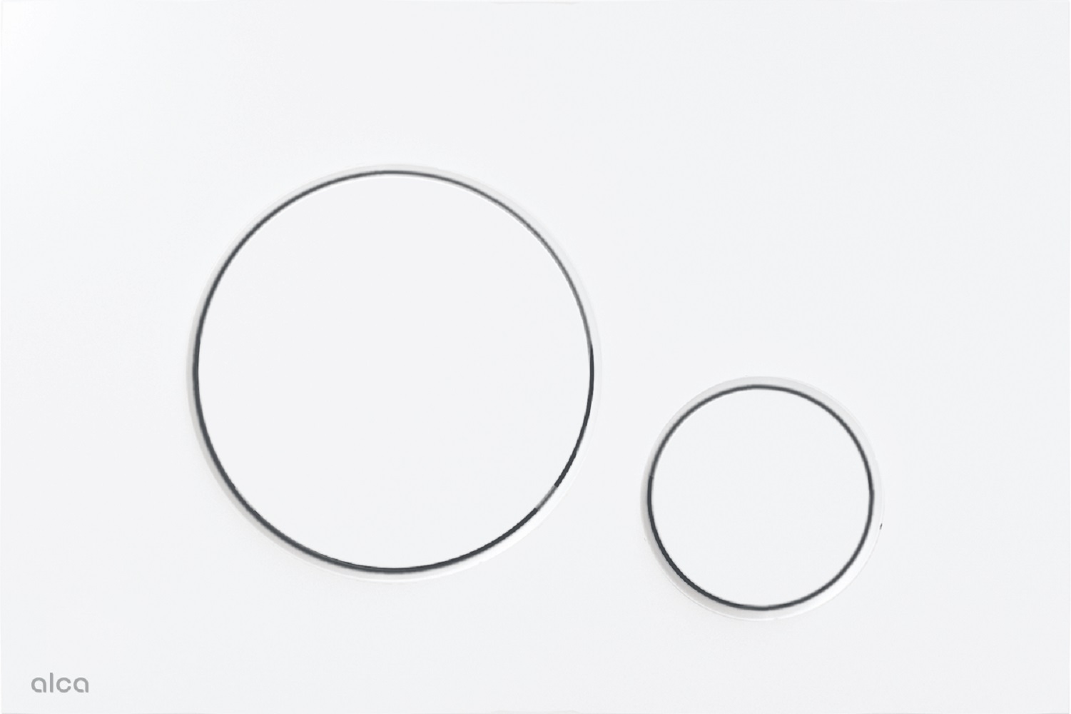 Alca Thin bouton de chasse d'eau pour WC blanc M670