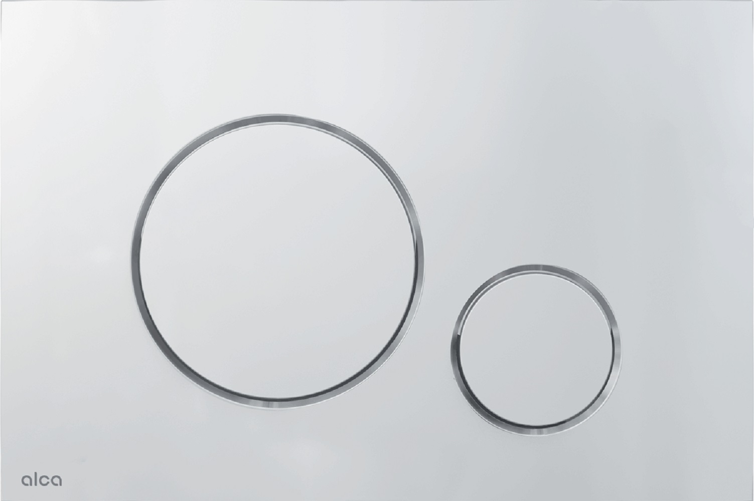 Alca Thin bouton de chasse d'eau pour WC chrome mat M672