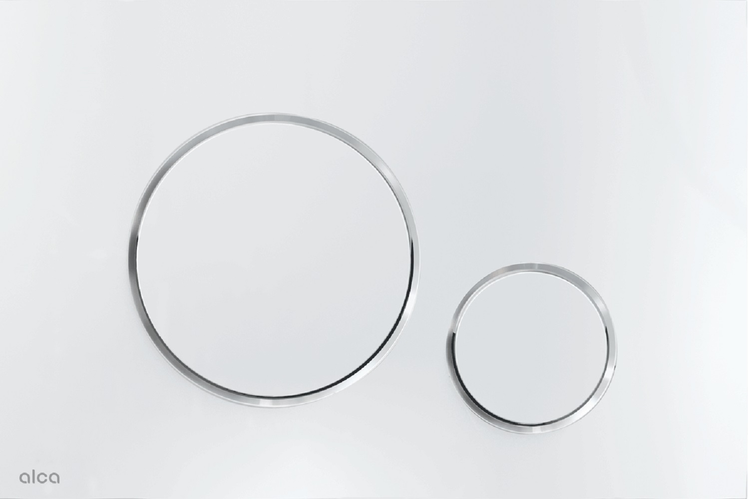 Alca Thin bouton de chasse d'eau pour WC chrome brillant M671