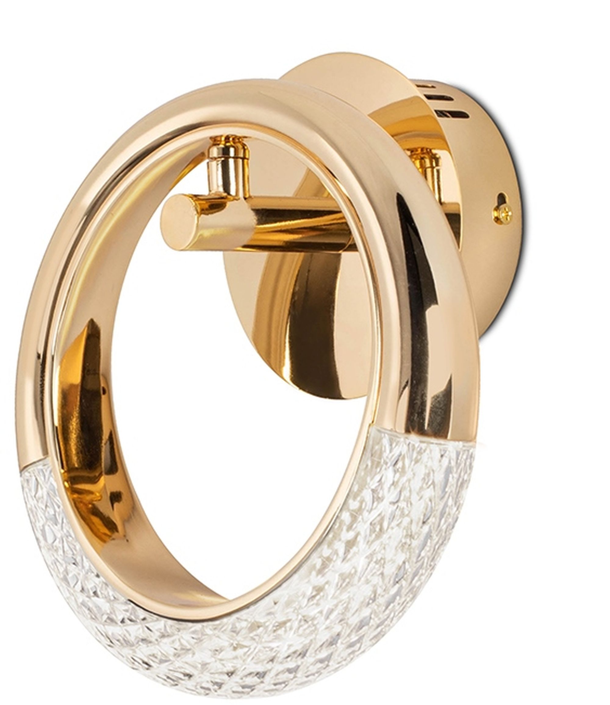Moosee Helios applique murale 1x8 W doré-cristal MSE010100320