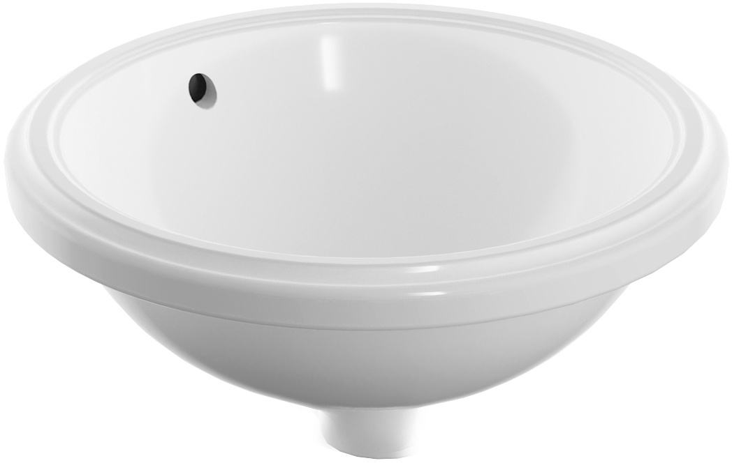 Geberit Variform lavabo 33x33 cm ronde sous plan blanc 500.744.01.2