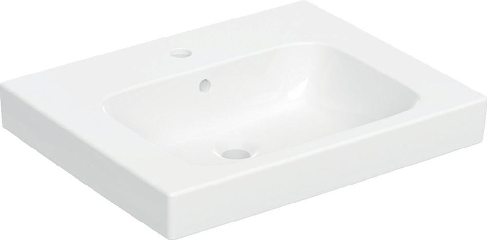 Geberit Modo lavabo 60x48 cm rectangulaire de meuble blanc 502.832.00.1