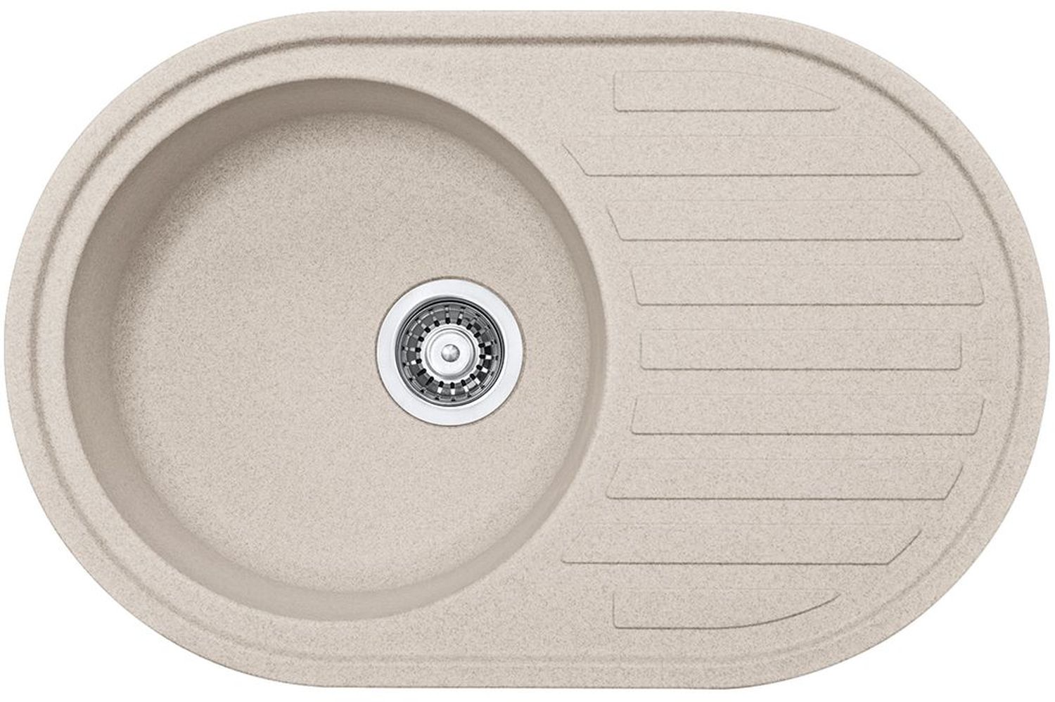 Franke Pamira évier en granit 77x50 cm beige-marron 114.0676.329