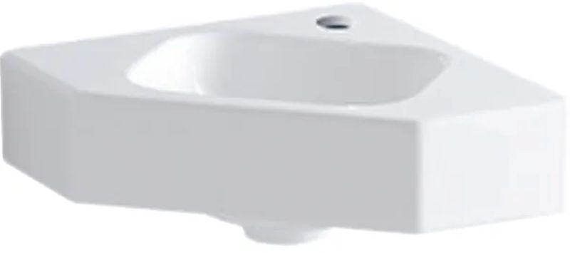 Geberit iCon lavabo 46x33 cm d'angle classique blanc brillant 124729600