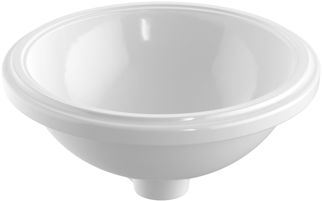 Geberit Variform lavabo 33x33 cm ronde sous plan blanc 500.747.00.2