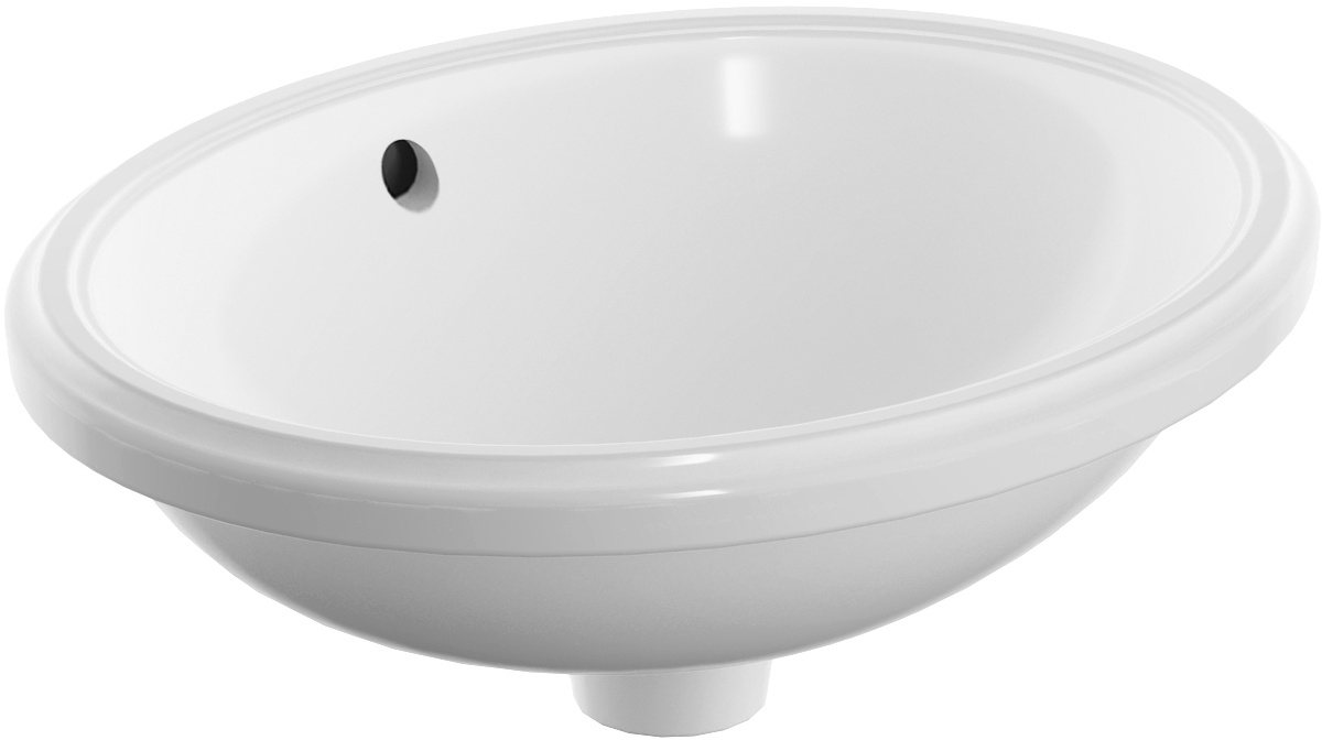 Geberit Variform lavabo 42x33 cm ovale sous plan blanc 500.749.00.2