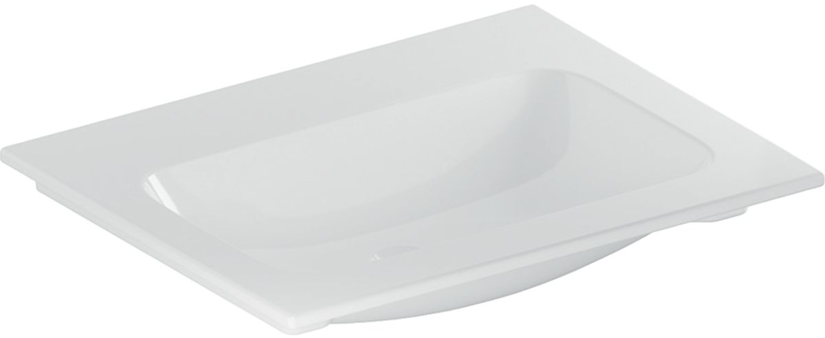 Geberit iCon lavabo 60x48 cm rectangulaire de meuble blanc brillant 501.843.00.4