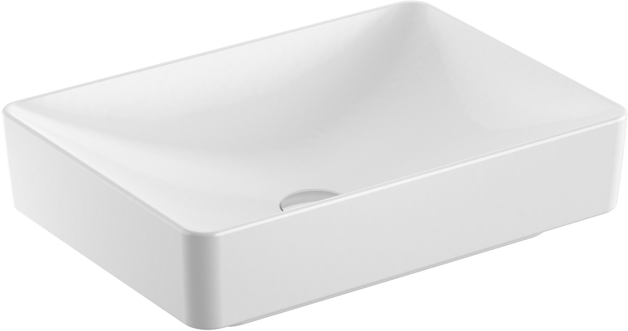 Geberit Variform lavabo 55x40 cm rectangulaire de meuble-à poser blanc brillant 500.779.00.2