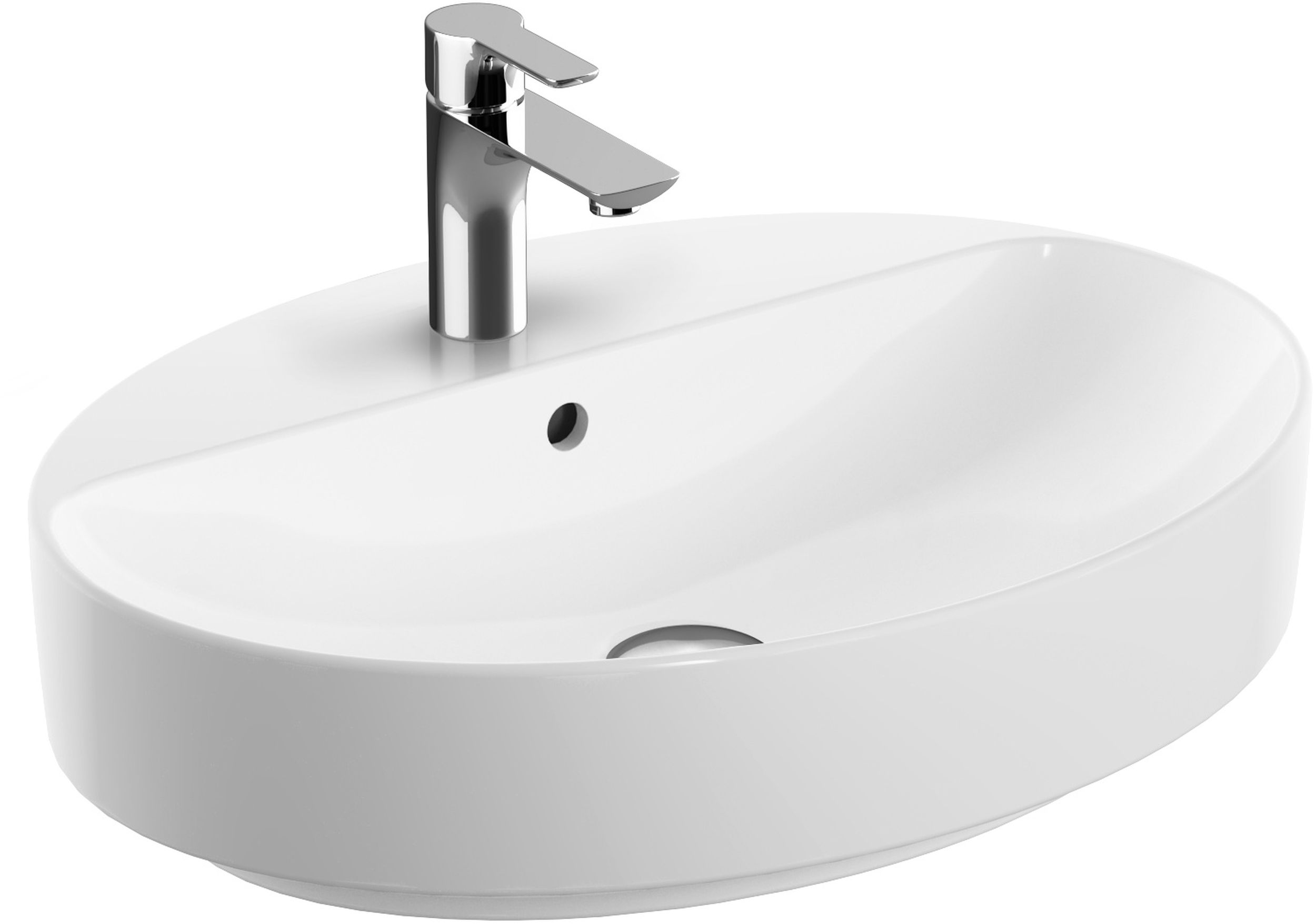 Geberit Variform lavabo 60x45 cm ovale de meuble-à poser blanc 500.772.00.2