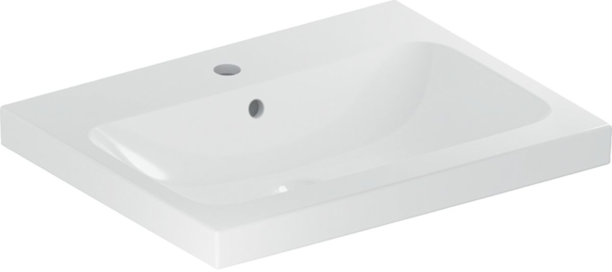 Geberit iCon lavabo 60x48 cm rectangulaire de meuble blanc 501.834.00.2