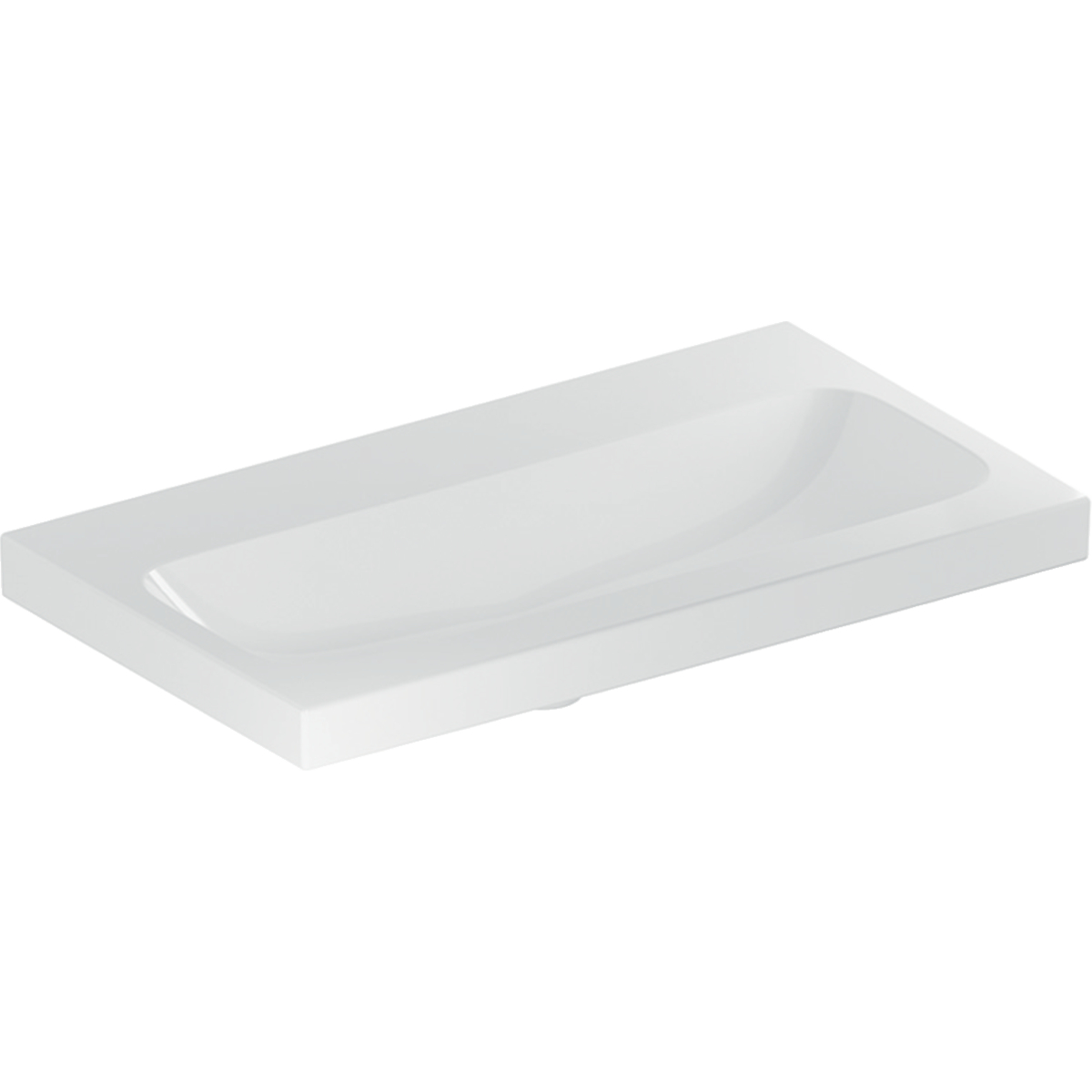 Geberit iCon lavabo 75x42 cm rectangulaire de meuble-à poser blanc 501.842.00.8