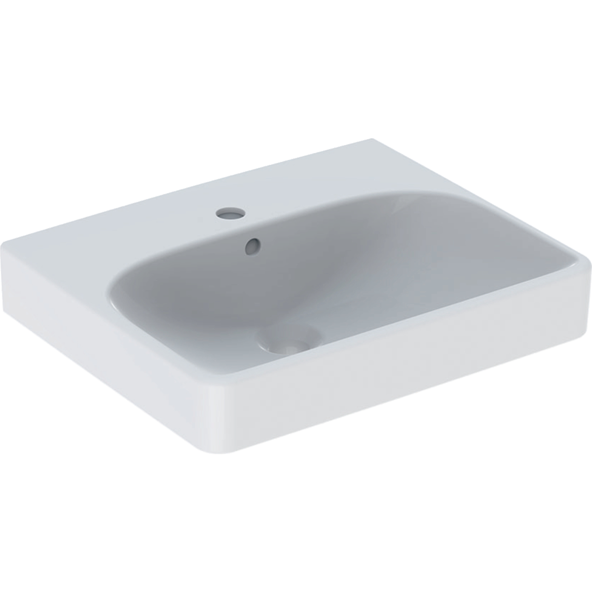 Geberit Smyle Square lavabo 50x41 cm rectangulaire classique-à poser blanc 500.256.01.1