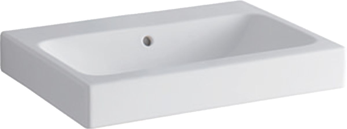 Geberit iCon lavabo 60x48 cm rectangulaire classique-de meuble blanc brillant 124063600