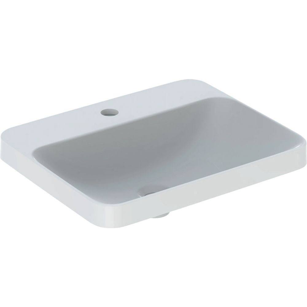 Geberit Variform lavabo 55x45 cm rectangulaire encastrée blanc 500.742.01.2