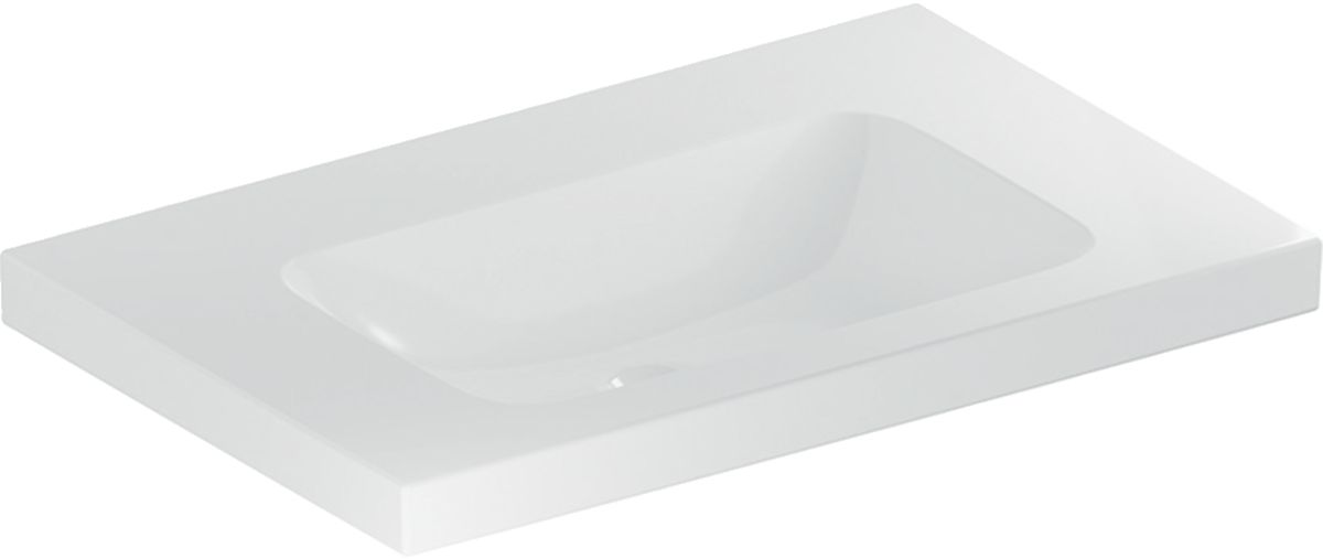 Geberit iCon lavabo 75x48 cm rectangulaire de meuble blanc brillant 501.839.00.8
