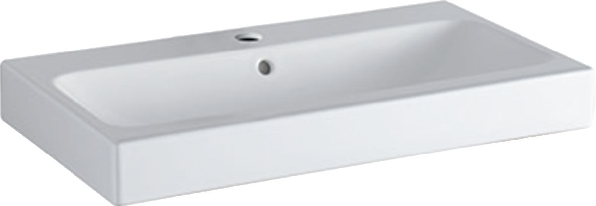 Geberit iCon lavabo 75x48 cm rectangulaire de meuble blanc 124075600