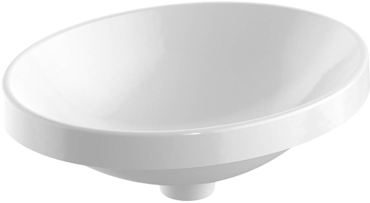 Geberit Variform lavabo 50x40 cm ovale encastrée blanc 500.711.01.2