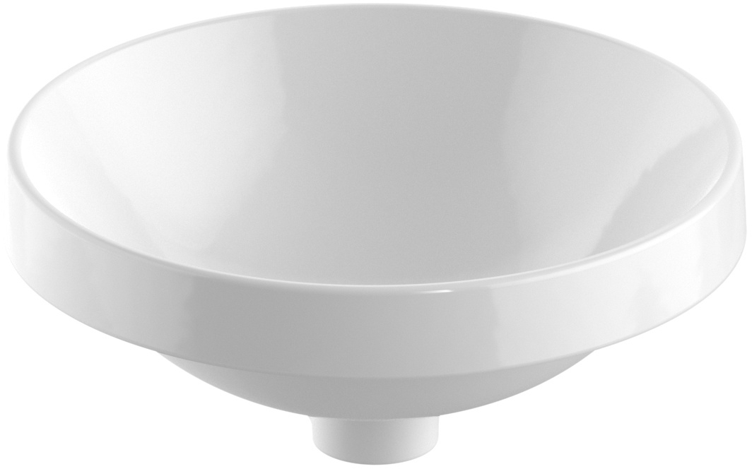 Geberit Variform lavabo 40x40 cm ronde encastrée blanc 500.703.01.2