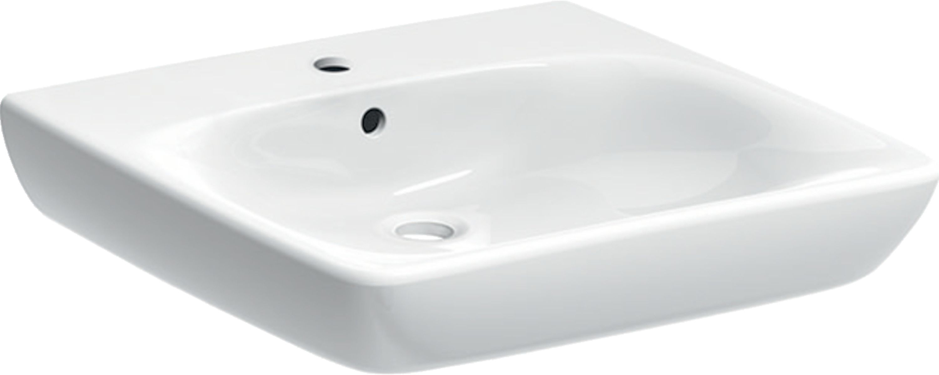 Geberit Selnova Comfort lavabo 60x55 cm rectangulaire classique pour les handicapés blanc 502.769.00.7