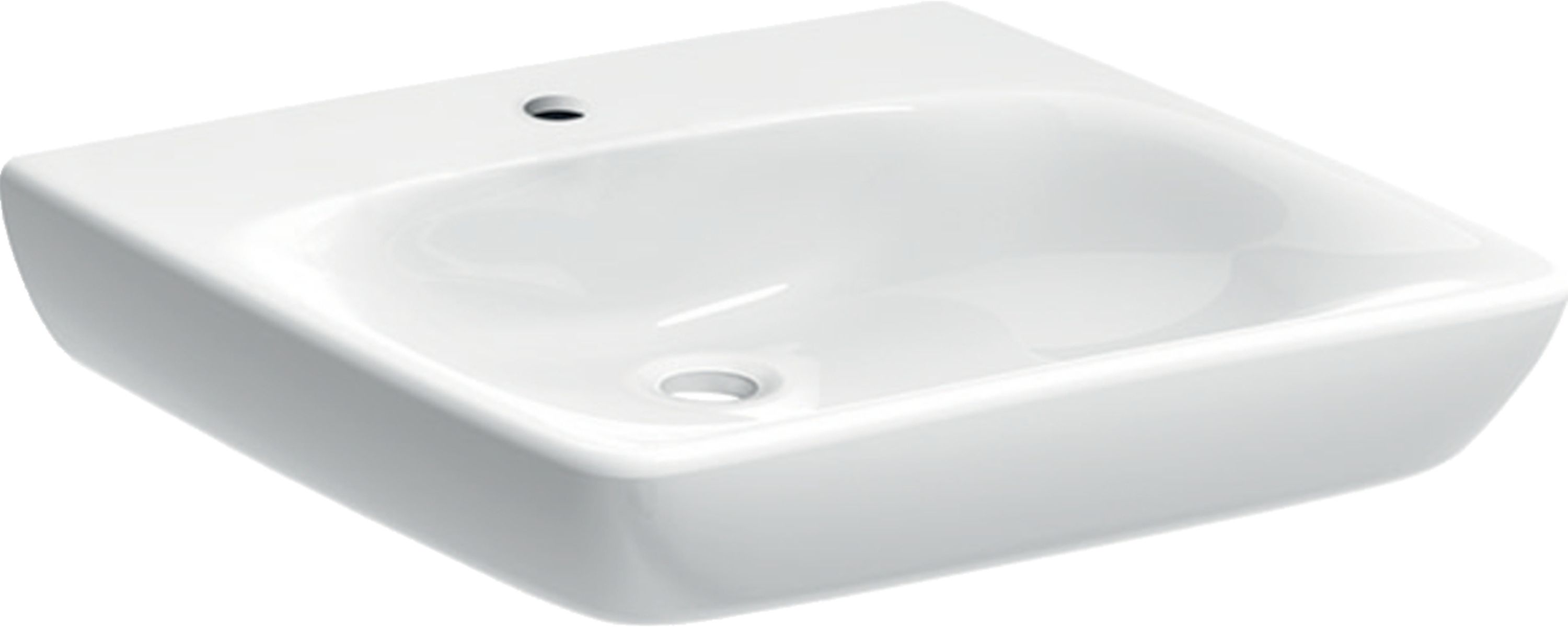 Geberit Selnova Comfort lavabo 60x55 cm rectangulaire classique pour les handicapés blanc 502.771.00.7