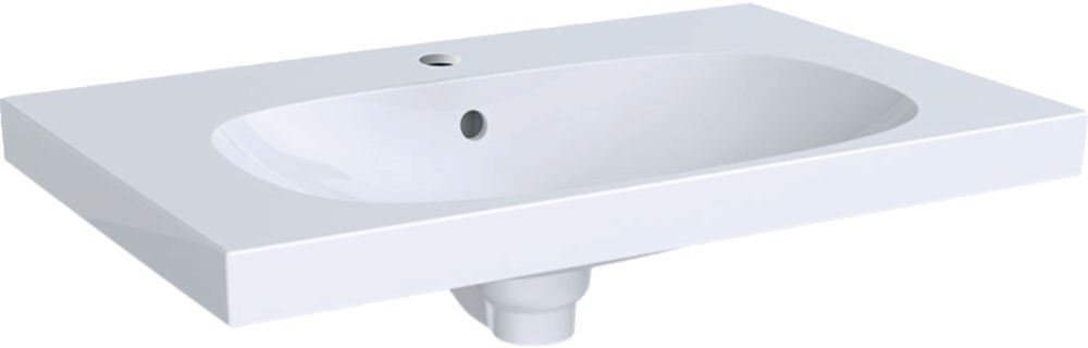 Geberit Acanto lavabo 75x48 cm rectangulaire de meuble blanc 500.622.01.8