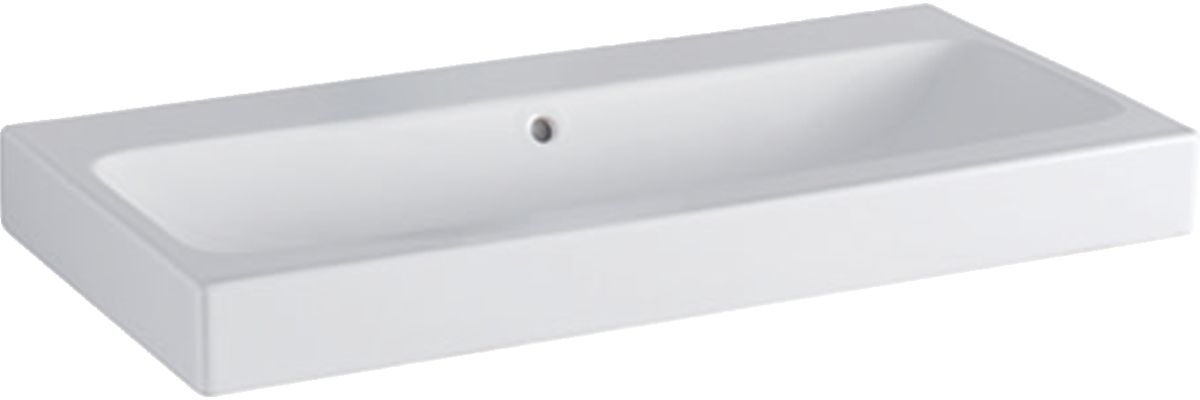 Geberit iCon lavabo 90x48.5 cm rectangulaire de meuble blanc 124093600