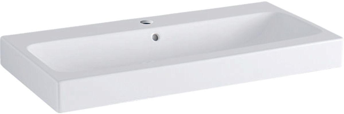 Geberit iCon lavabo 90x48.5 cm rectangulaire de meuble blanc 124090600